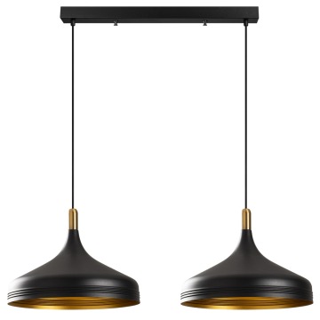 SELSEY Lampa sufitowa Ardulace x2 68 cm czarna/złota - Genesis