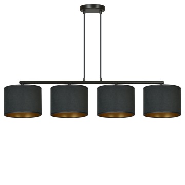 SELSEY Lampa wisząca Hellid x4 97 cm czarna - Genesis