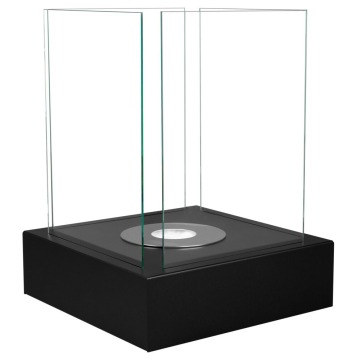 SELSEY Biokominek Cube kwadratowy 40 cm czarny strukturalny - Genesis