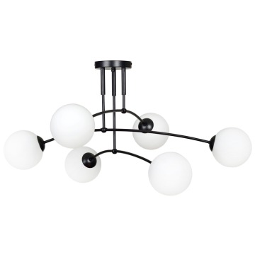 SELSEY Lampa sufitowa Vinadio czarna x6 - Genesis