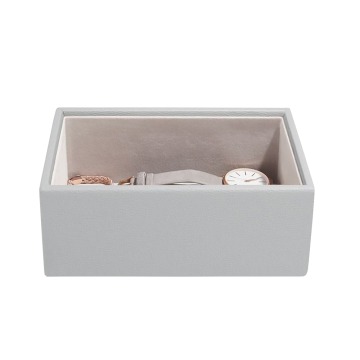 SELSEY Szkatułka na biżuterię Pebble Mini Watch & Accessory Layer jasnoszara - Genesis