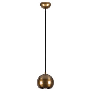 SELSEY Lampa wisząca Biben w kształcie kuli średnica 15 cm złota - Genesis
