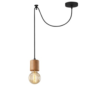 SELSEY Lampa wisząca Tabit na czarnym kablu - Genesis