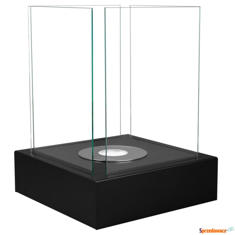 SELSEY Biokominek Cube kwadratowy 40 cm czarny... - Biokominki - Oława
