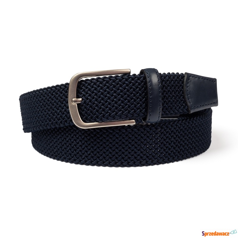 Pasek granatowy navy elastic casual  90 - Paski do spodni - Sopot