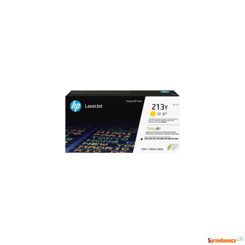 Toner Oryginalny HP 213Y (W2132Y) (Żółty) - D... - Tusze, tonery - Łódź