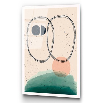 SELSEY Obraz Onybill 65x45 cm z zielonym akcentem - Genesis