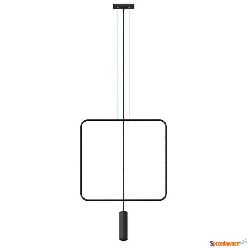 SELSEY Lampa wisząca Blumify 61 cm czarna - Genesis - Lampy wiszące, żyrandole - Gorzów Wielkopolski
