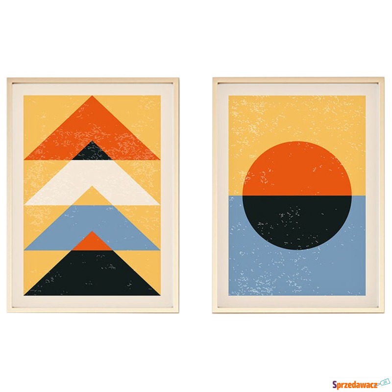 SELSEY Zestaw 2 obrazów Bodenass 50x35 cm wie... - Obrazy - Olsztyn