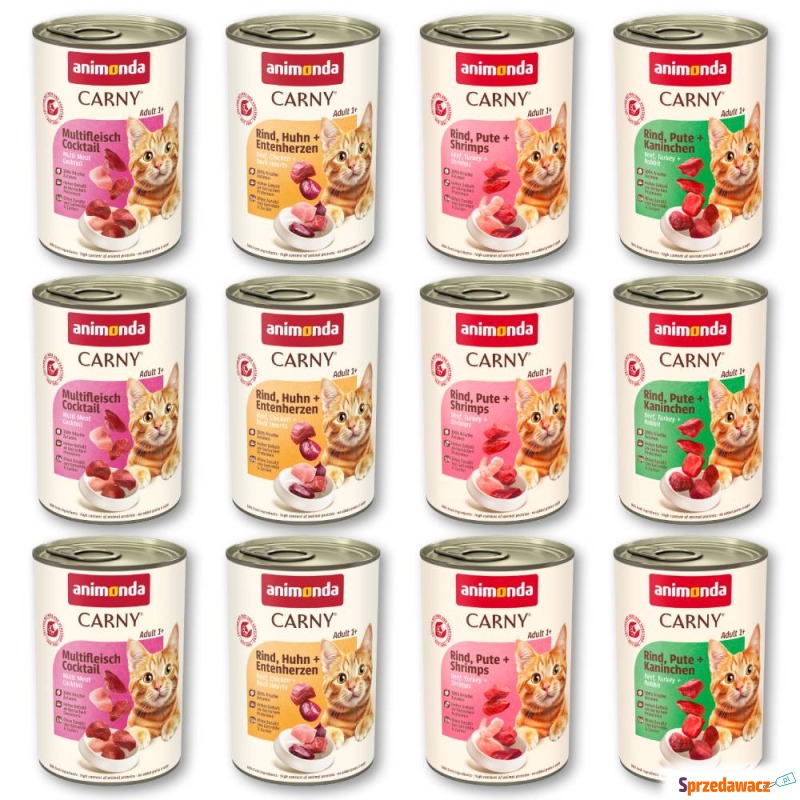 Megapakiet animonda Carny Adult, 24 x 400 g -... - Karmy dla kotów - Olsztyn