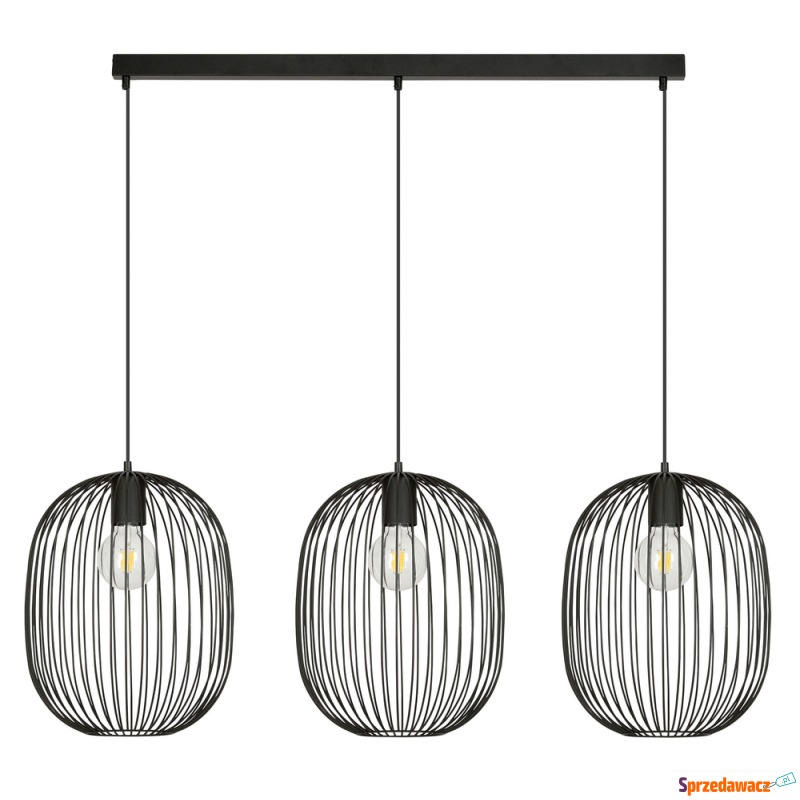 SELSEY Lampa wisząca Pintows czarna x3 - Genesis - Lampy wiszące, żyrandole - Głogów