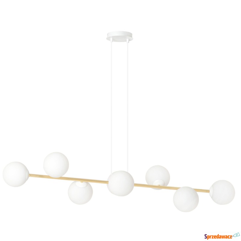 SELSEY Lampa wisząca Bestalles biało-złota x8... - Lampy wiszące, żyrandole - Pabianice