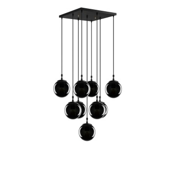 SELSEY Lampa wisząca Helity x9 czarny połysk - Genesis