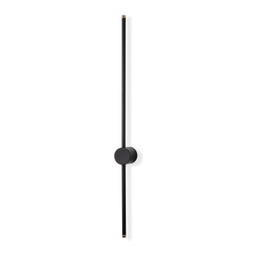 SELSEY Lampa ścienna Walriefle 91 cm czarna - Genesis