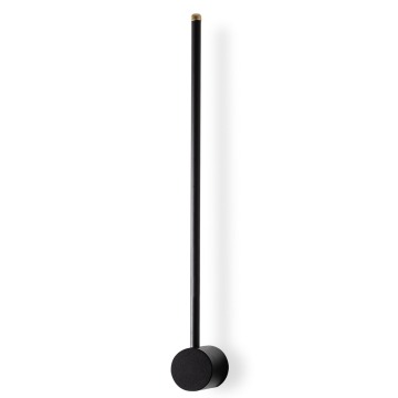 SELSEY Lampa ścienna Walriefle 62 cm czarna - Genesis