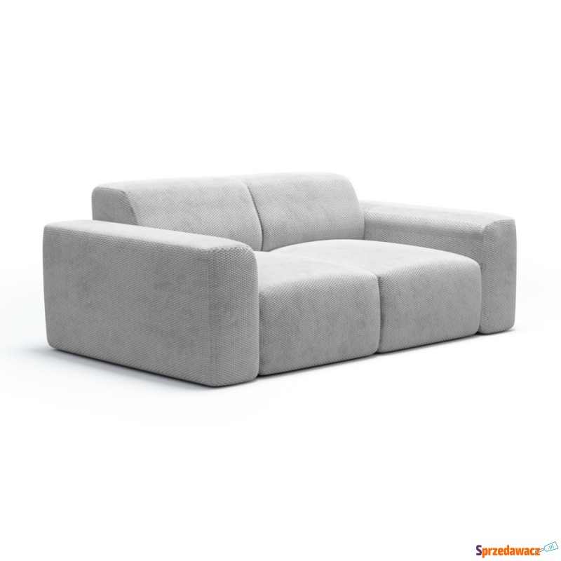 SELSEY Sofa dwuosobowa Terrafino szara w tkaninie... - Sofy, fotele, komplety... - Siedlce