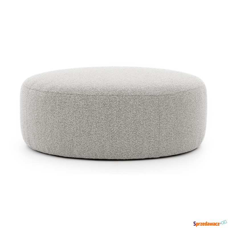 SELSEY Pufa Castellina okrągła 108 cm szara w... - Sofy, fotele, komplety... - Inowrocław