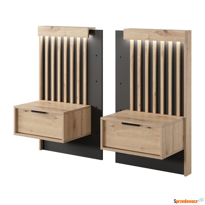 SELSEY Zestaw dwóch szafek nocnych Tukoma 50 cm... - Stoliki nocne - Suwałki