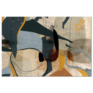 SELSEY Obraz Abstrakcyjny konglomerat jednoczęściowy 120x80 cm szeroki - Genesis