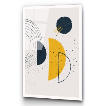 SELSEY Obraz Onybill 65x45 cm z żółtymi akcentami - Genesis
