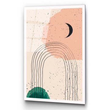 SELSEY Obraz Onybill 65x45 cm czarny księżyc - Genesis