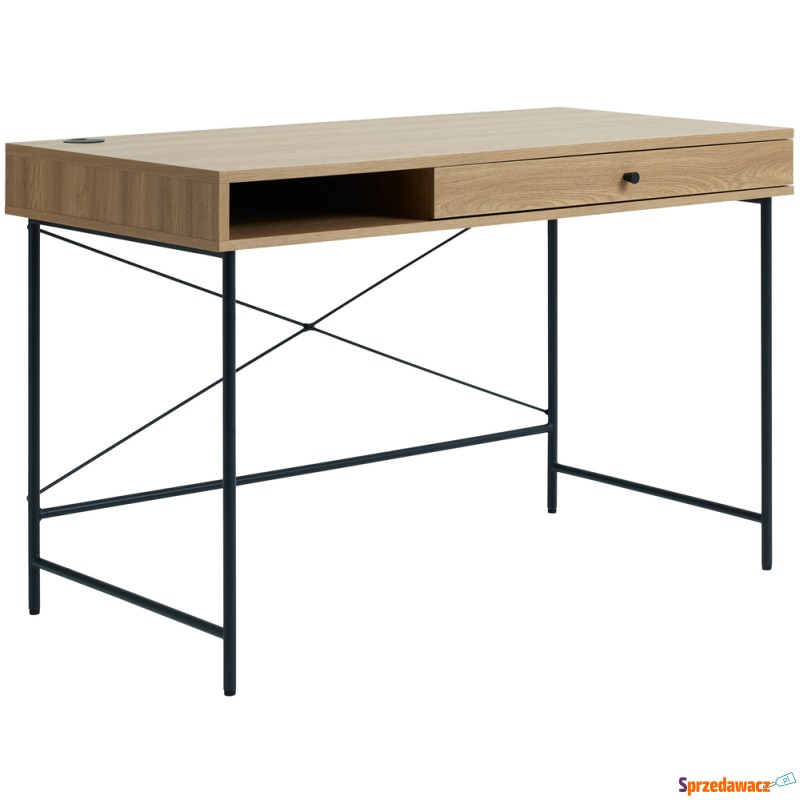 SELSEY Biurko Mogest 120x60 cm beżowe boho - Genesis - Biurka - Gdańsk