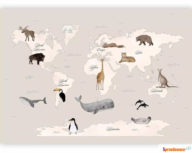 SELSEY Fototapeta Mapa świata dla...
