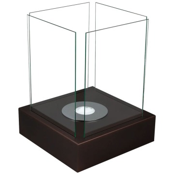 SELSEY Biokominek Cube brąz strukturalny - Genesis