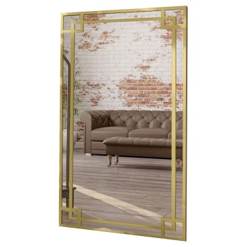 SELSEY Lustro ścienne Gabriela 170x70 cm w złotej ramie - Genesis
