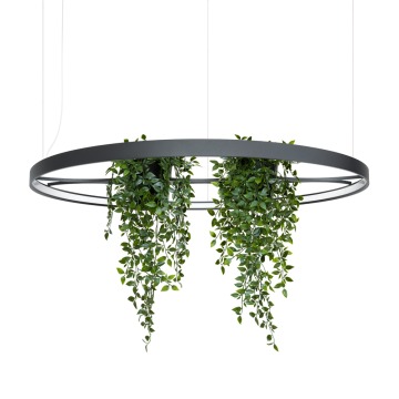 SELSEY Żyrandol Rio Bio LED 110 cm czarny 4000K - Genesis