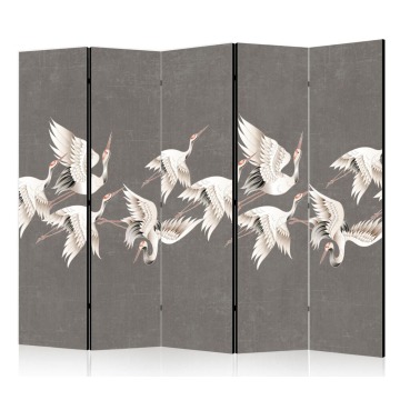 SELSEY Parawan Ornament z żurawiami 225x172 cm - Genesis