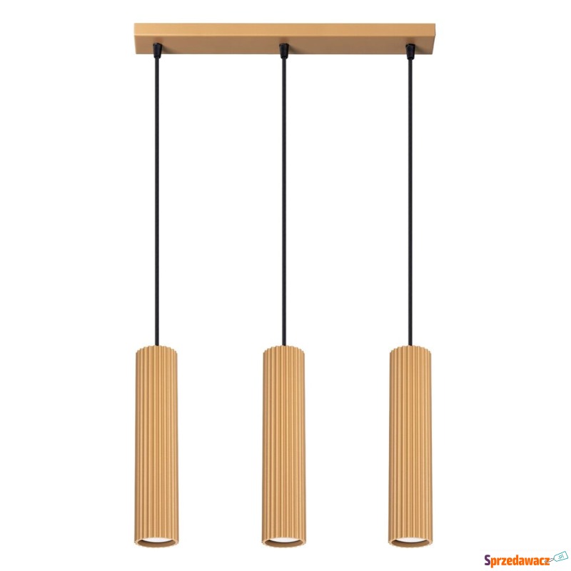 SELSEY Lampa wisząca Karbon x3 złota - Genesis - Lampy wiszące, żyrandole - Bielsko-Biała