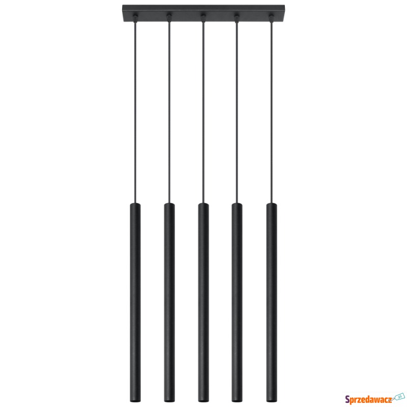 SELSEY Lampa wisząca Pastelo 5 czarna - Genesis - Lampy wiszące, żyrandole - Opole
