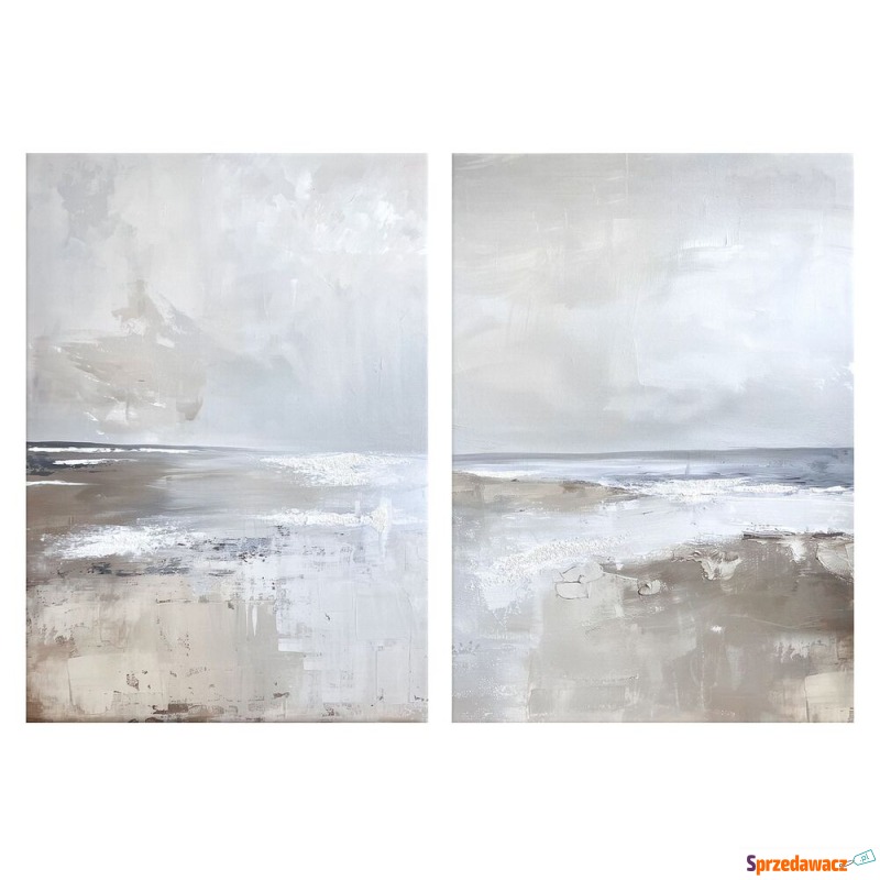 SELSEY Zestaw 2 obrazów Breeze 70x50 cm z ręc... - Obrazy - Konin