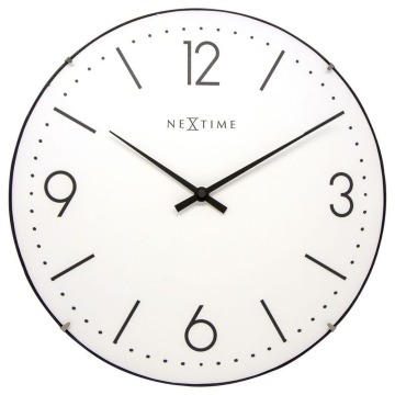 SELSEY Zegar ścienny Basic Dome średnica 35 cm biały - Genesis