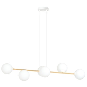 SELSEY Lampa wisząca Bestalles biało-złota x6 - Genesis