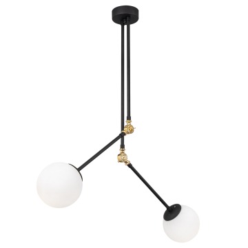 SELSEY Lampa wisząca Nizatic x2 czarno-złota - Genesis