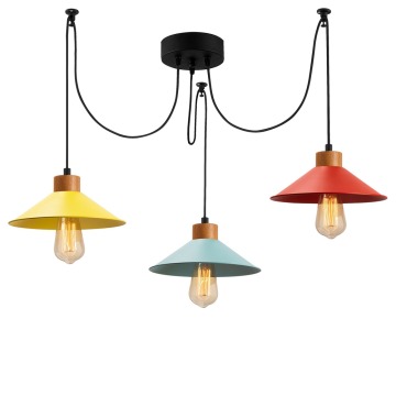 SELSEY Lampa wisząca Jaspara kaskada x3 kolorowa - Genesis