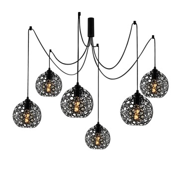 SELSEY Lampa wisząca pająk Voweep czarna - Genesis