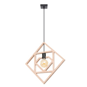 SELSEY Lampa wisząca Caro drewno bukowe - Genesis