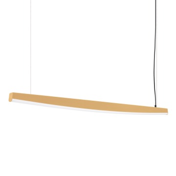 SELSEY Lampa wisząca Jorun LED 150 cm złota 3000K - Genesis
