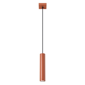 SELSEY Lampa wisząca Lagos 1 ochra czerwona - Genesis