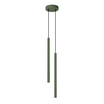 SELSEY Lampa wisząca Pastelo 2 zielona oliwka - Genesis