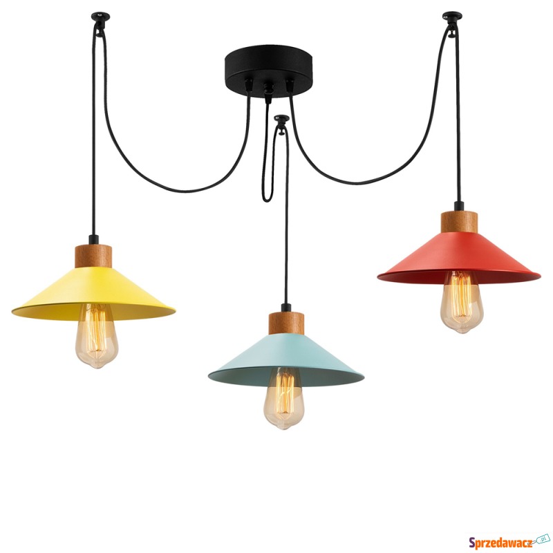 SELSEY Lampa wisząca Jaspara kaskada x3 kolorowa... - Lampy wiszące, żyrandole - Toruń