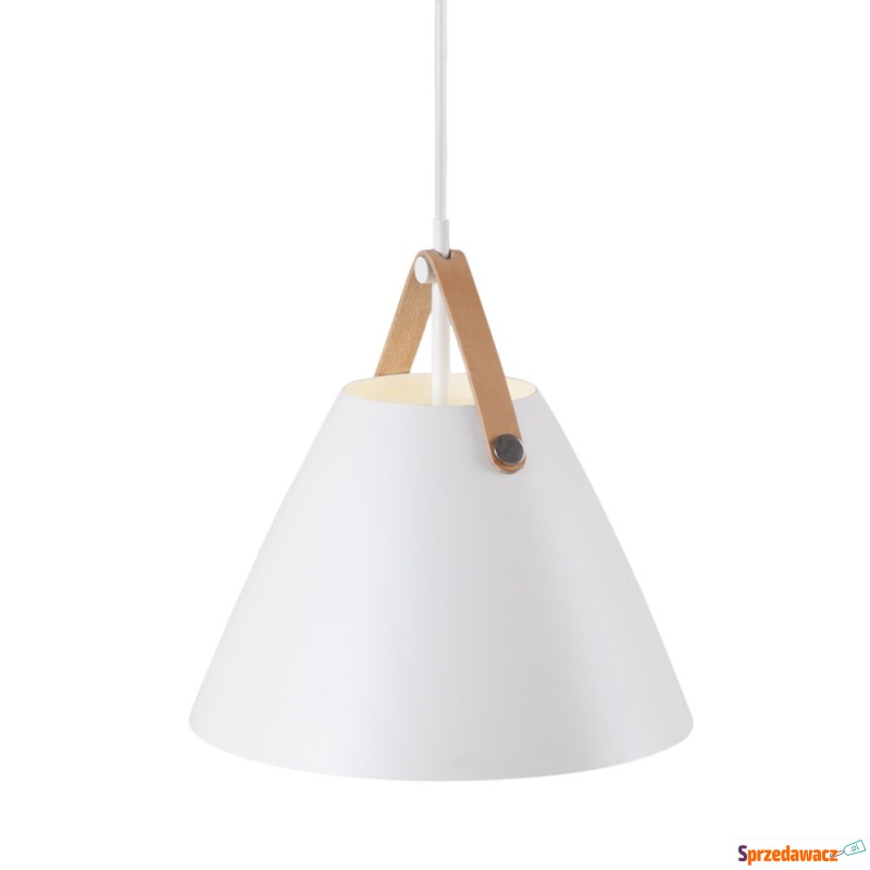 SELSEY Lampa wisząca Strap średnica 27 cm biały... - Lampy wiszące, żyrandole - Lublin