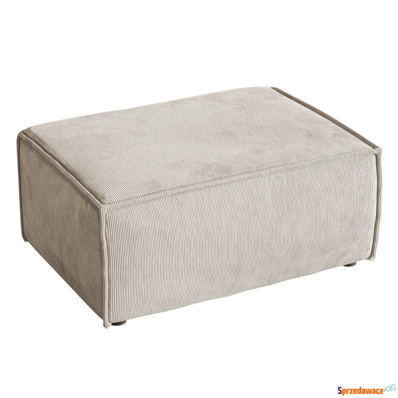 SELSEY Pufa Copertino 65x90 cm beżowa sztruks... - Sofy, fotele, komplety... - Brodnica