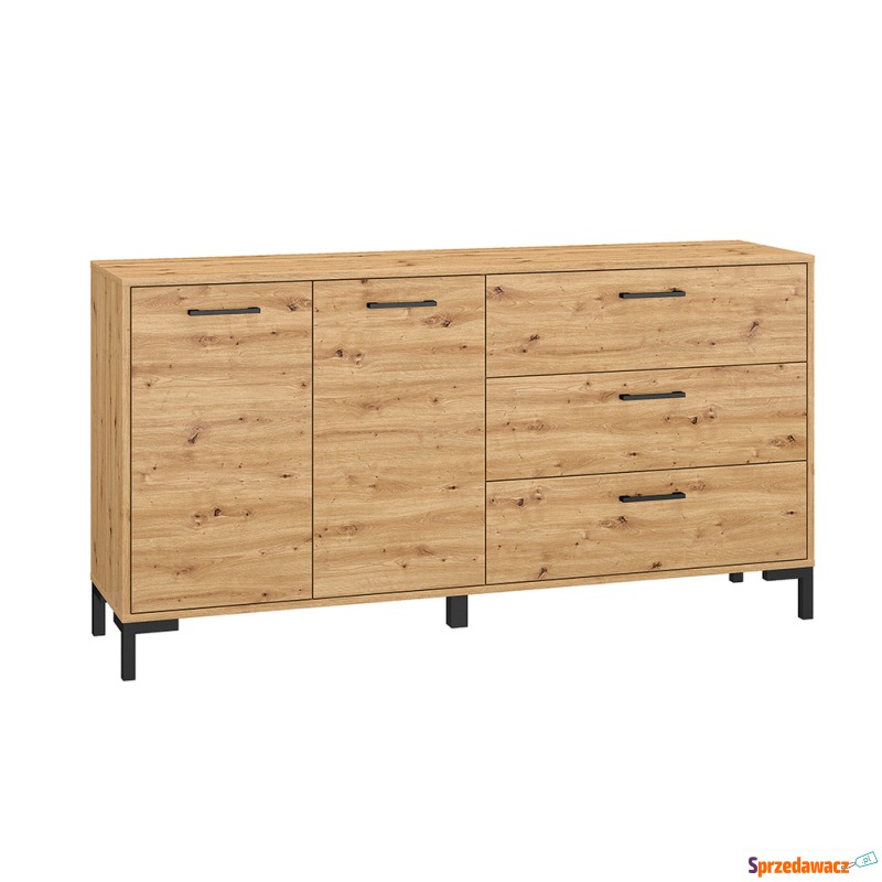 SELSEY Komoda Ballarti 159 cm dwudrzwiowa z trzema... - Komody - Katowice