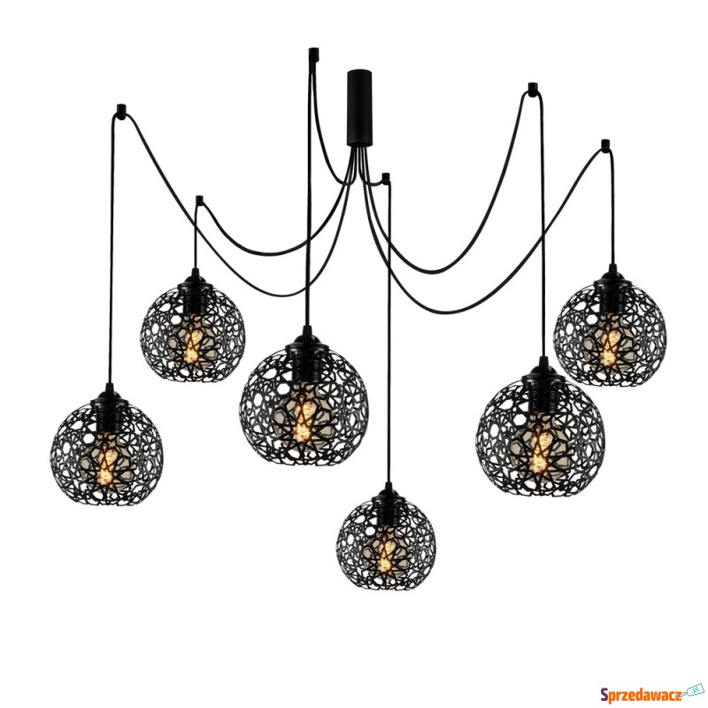 SELSEY Lampa wisząca pająk Voweep czarna - Genesis - Lampy wiszące, żyrandole - Pruszków