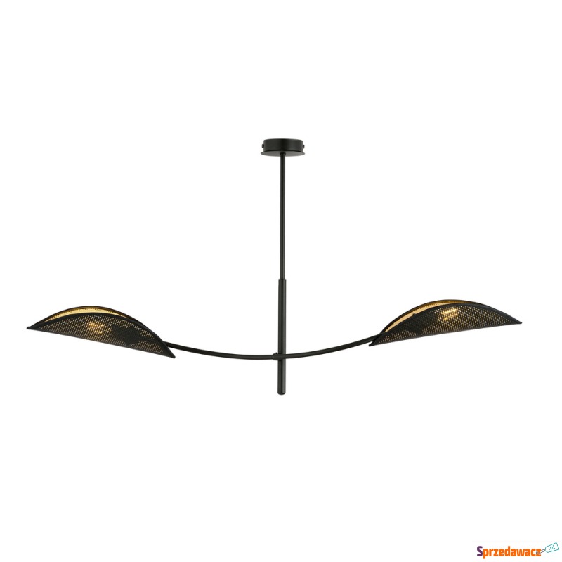 SELSEY Lampa wisząca Farang x2 czarno-złota -... - Lampy wiszące, żyrandole - Dąbrowa Górnicza