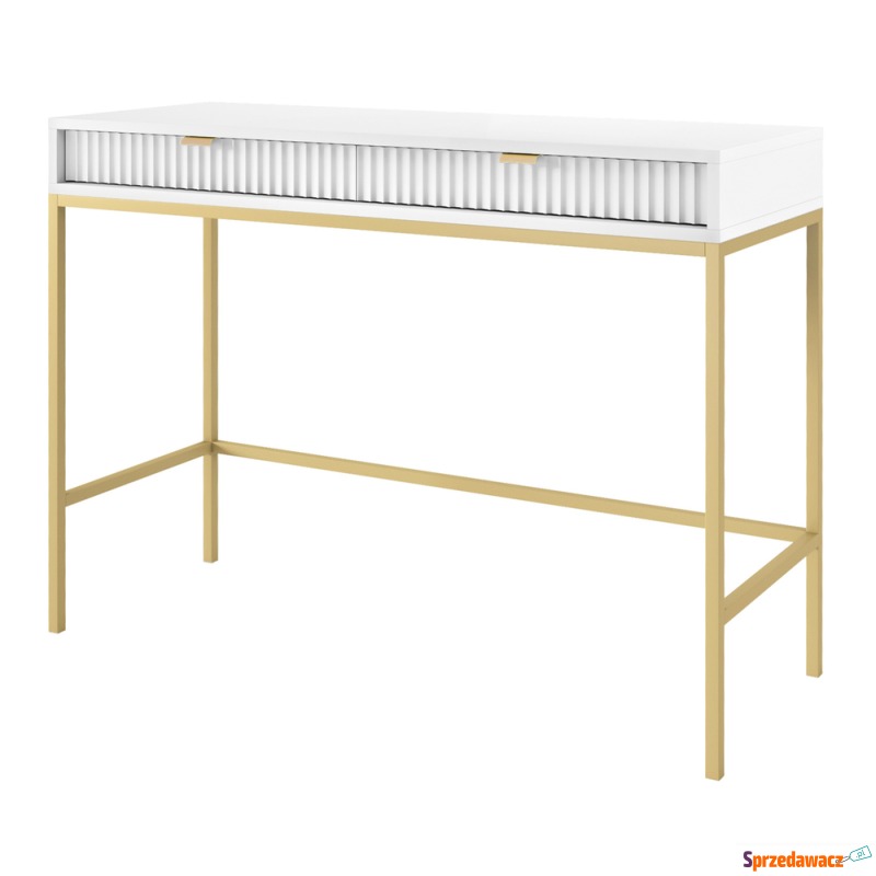 SELSEY Toaletka biurko Vellore 104 cm biała z... - Toaletki - Katowice